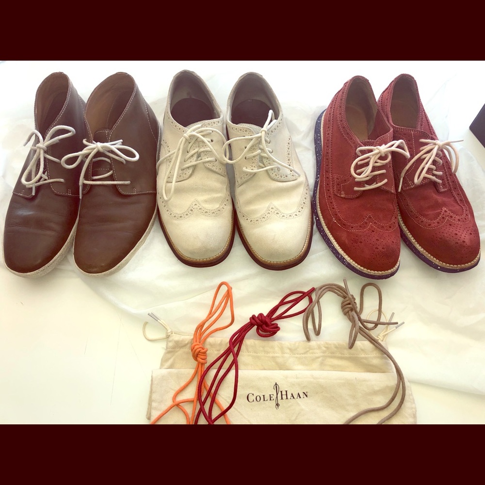 3-pair Cole Haan Men’s size 9.5 shoe bundle